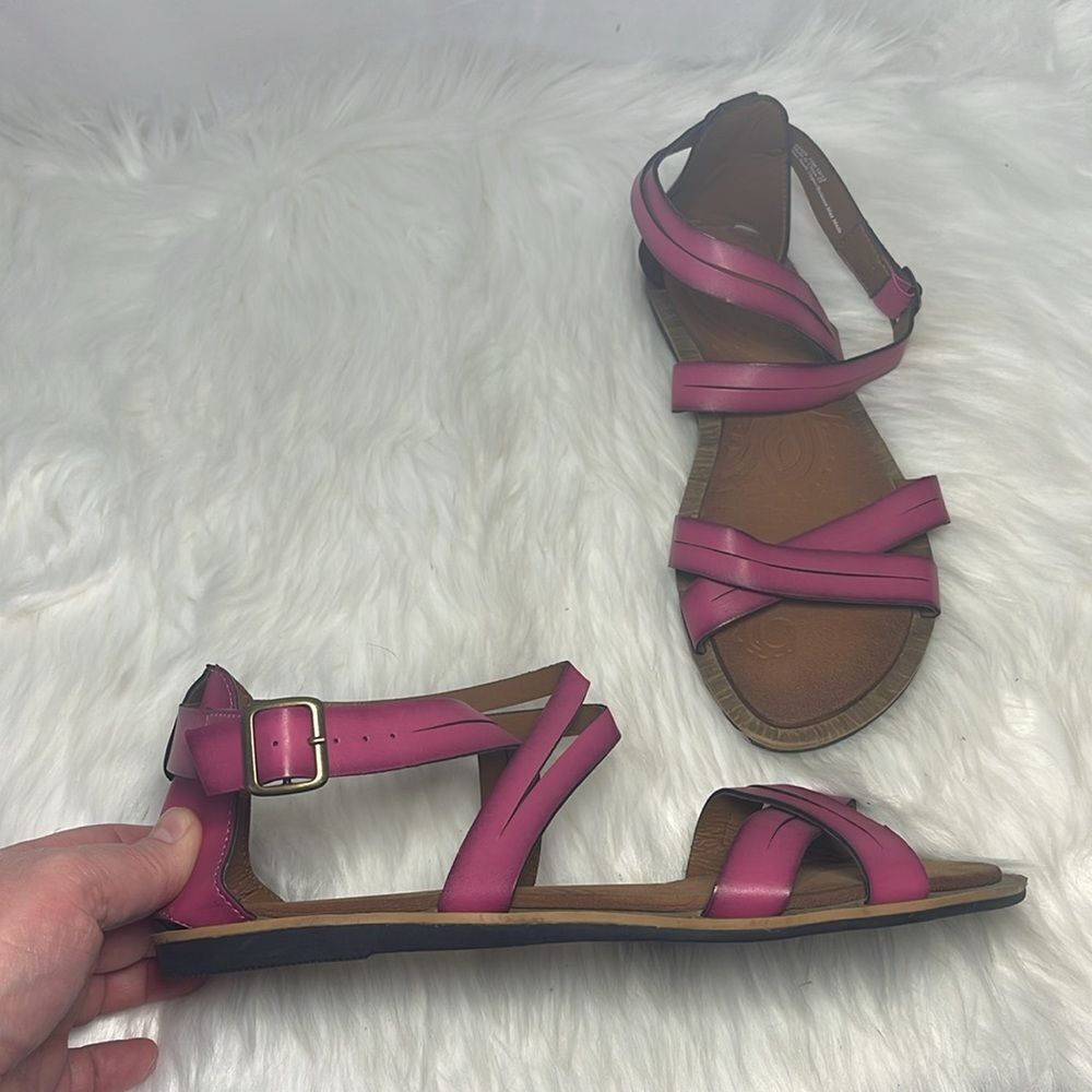 Clarks Billie Jazz Deep Pink Strappy Sandals Sz 10